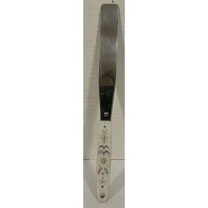 Flint Stainless Harvest Wheat Pattern Icing Spreader‎ Spatula Vintage